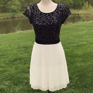 Speechless Black & White Dress